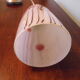 Art deco pendant lamp from the 70s, opaline, chrome metal