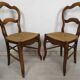 4 chaises paillées