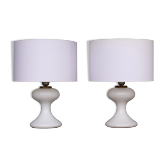 Italian ML1 glass table lamps by Ingo Maurer for Design M., 1970s, Set of 2