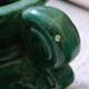 Vintage Vallauris trio of emerald green vases from the 50s/60s.