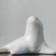 Ceramic glazed "blanchon" seal statuette from Alcobaça – Portugal