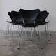 Serie 7 Chair Set by Arne Jacobsen for Fritz Hansen