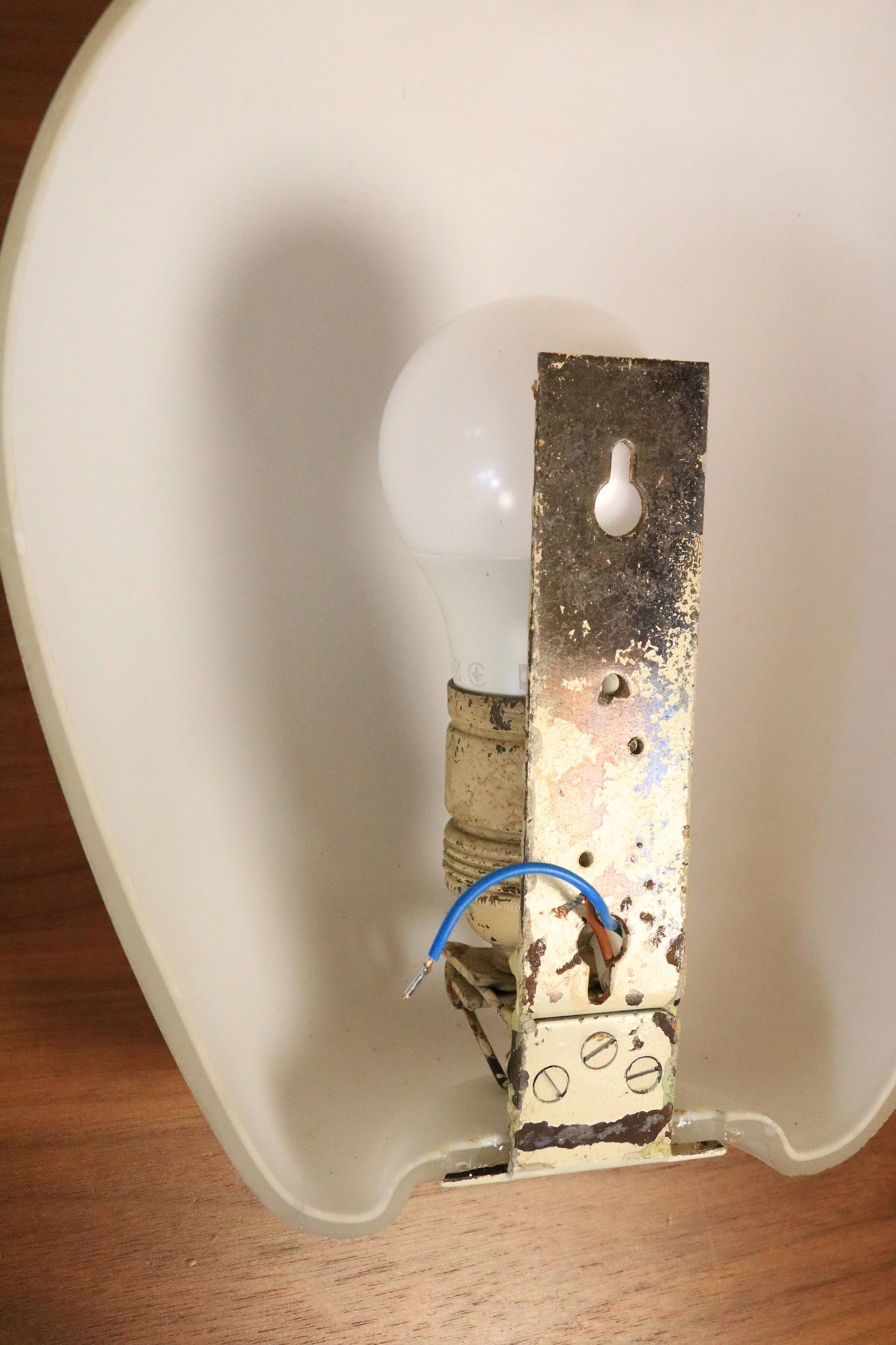 3 Wilhem Wagenfeld wall lamps, Peill & Putzler, "Muschel", 1950s