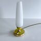 Vintage Lamp 50s Glass, Brass Glass, Yellow