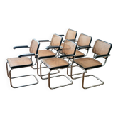 Ensemble de 6 chaises Thonet S64, Marcel Breuer, Thonet Allemagne, 1992