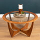 Retro Teak 1960s G Plan Fresco Astro Teak & Glass Coffee Table