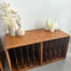 Set of 4 vintage wooden vinyl boxes