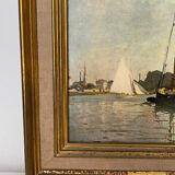 Printing on canvas Pleasure boats