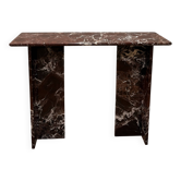 console design en marbre rouge rosso levanto