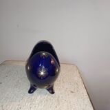 Planter earthenware vase art-nouveau enamels of Lunéville