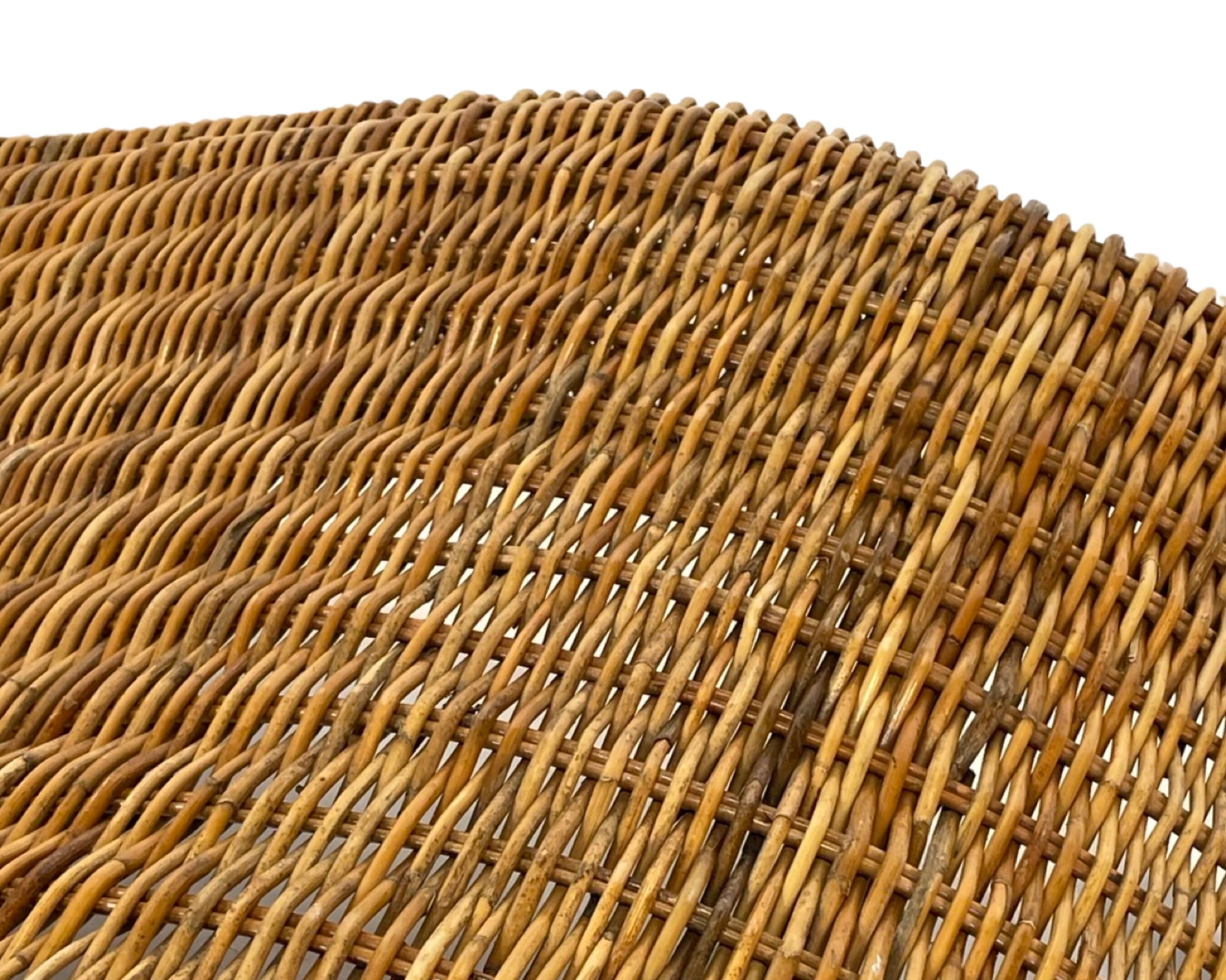 Karlskrona Rattan Wicker Chaise Lounge by Karl Malmvall for Ikea