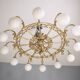 Decorative brass chandelier, 1980s