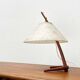 Dornstab table lamp in modern teak from the mid-century by A. Pöll for Kalmar, Vienna, 1950s.