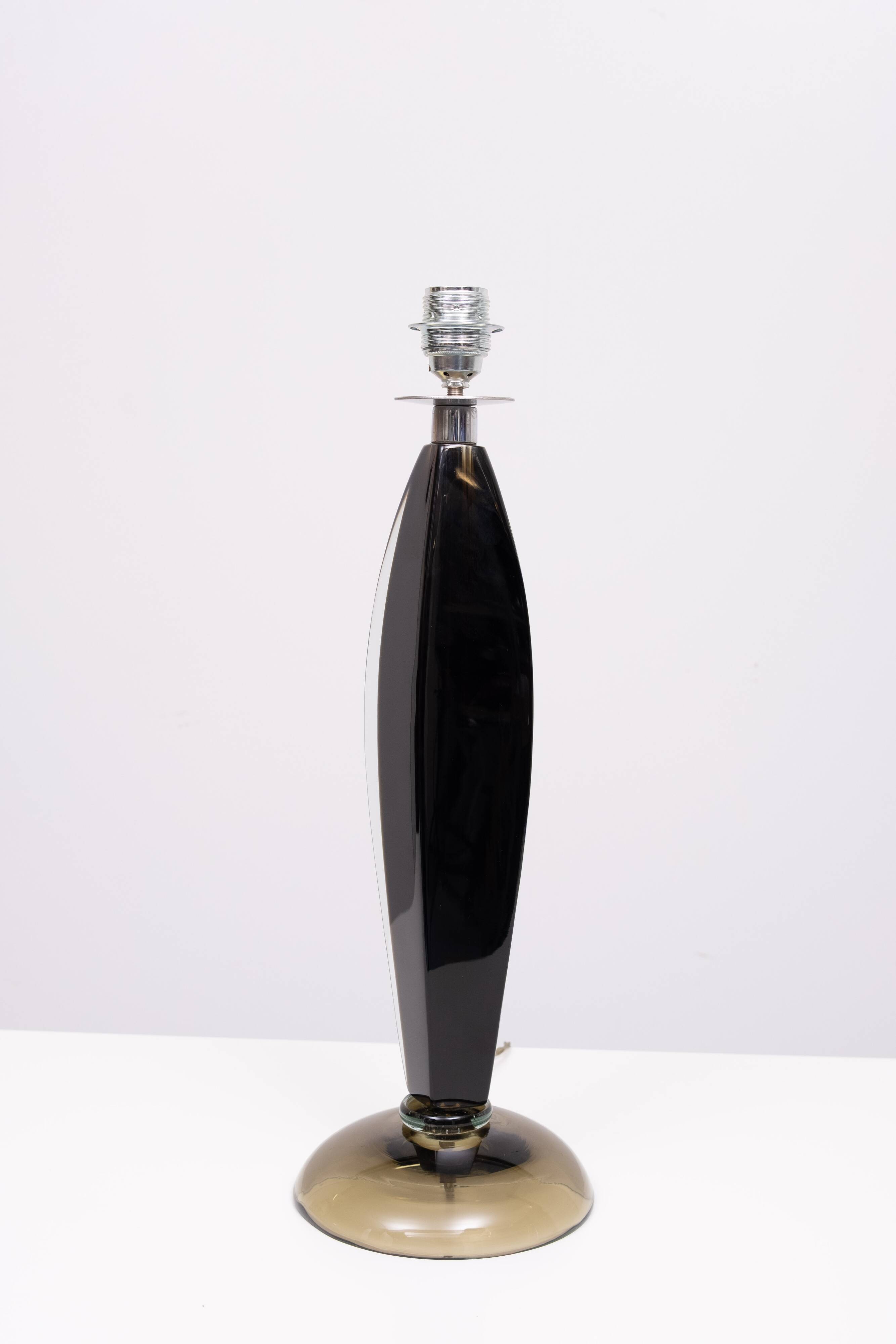 Flavio Poli Murano Glass Table Lamp for Seguso, 1960s