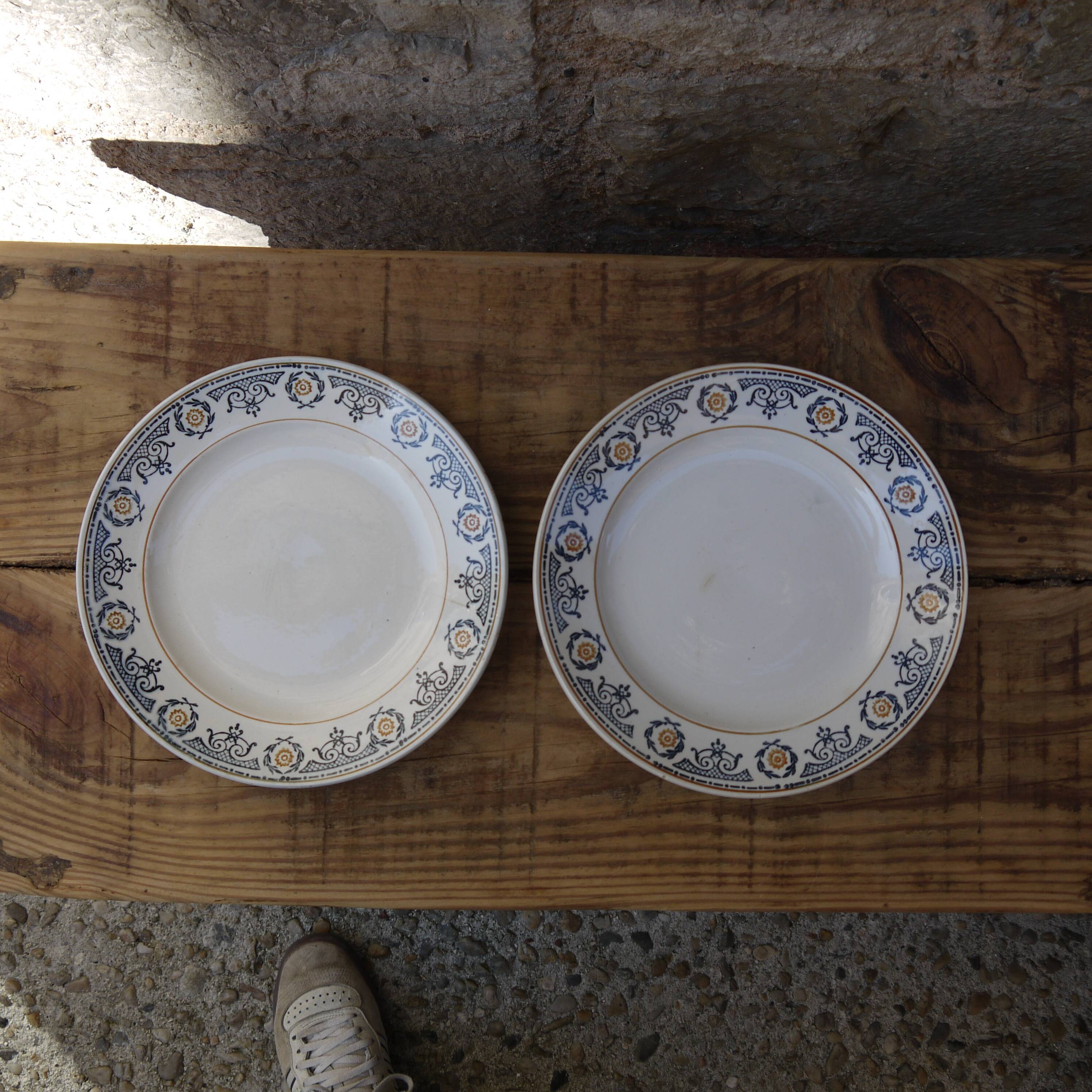 Two St Amand dessert plates