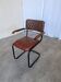 Vintage Quilted Leather Dining Chair: Industrial Office Armchair