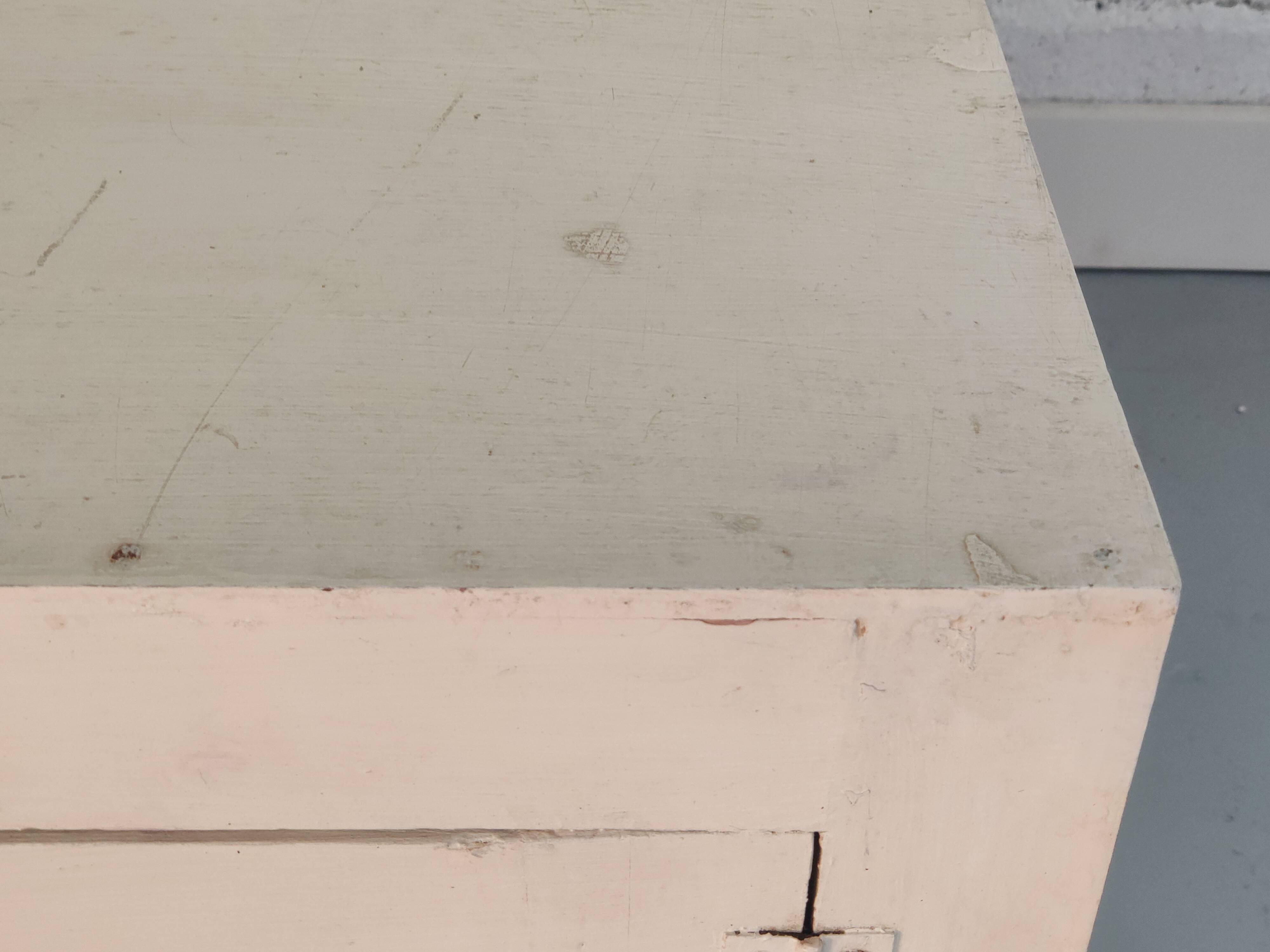 White bedside table chest style