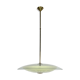 Mid-century curved glass disc chandelier from 50s