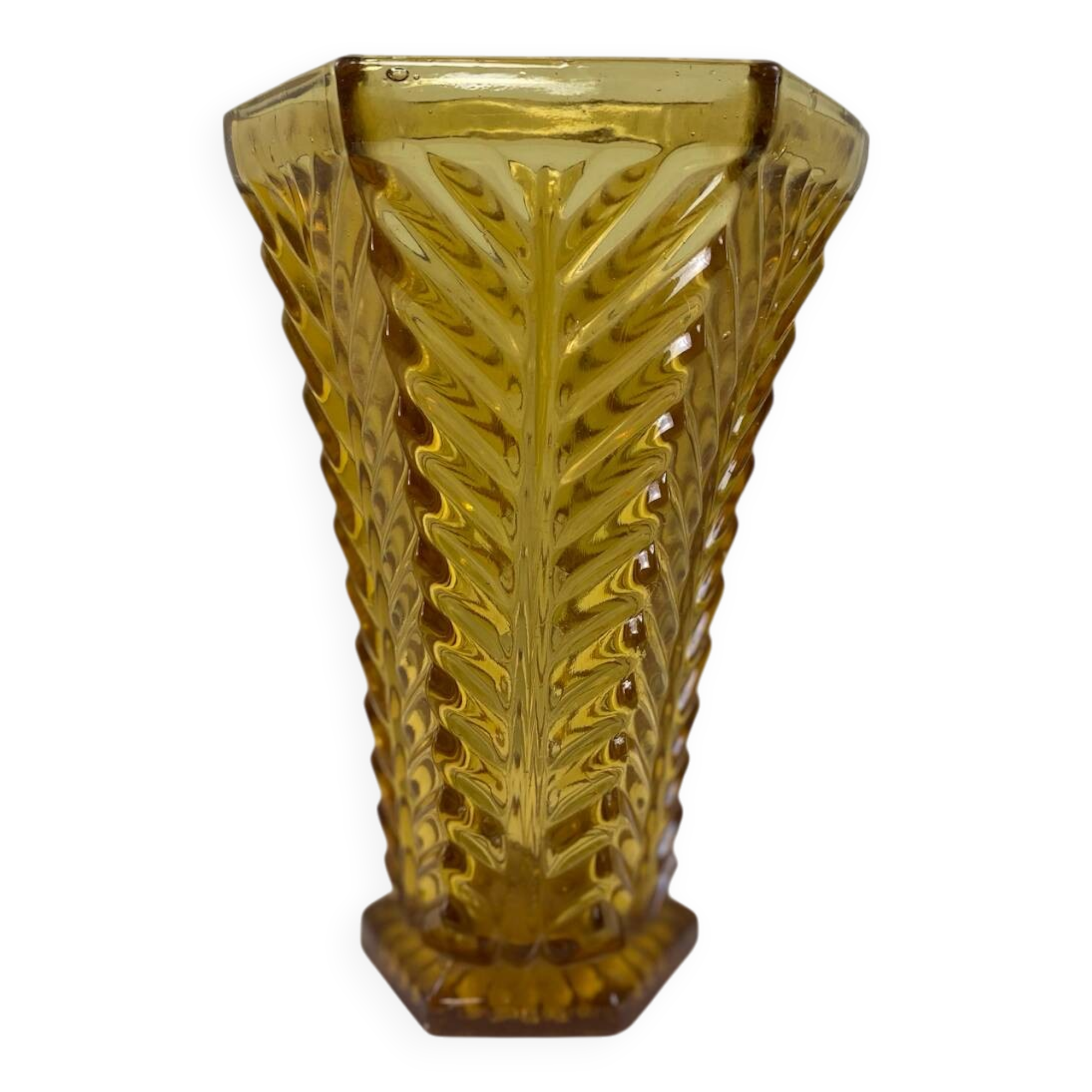 Vase art déco ambré