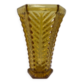 Amber Art Deco vase