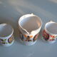Pitcher and 2 mugs vintage Mobil years 70 Arcopal
