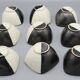 Vintage ceramic coffee cups vallauris ceramony