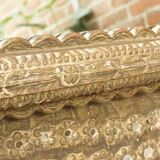 Oval carved wooden mirror 150x101cm