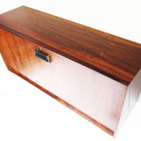 Danish rosewood wall-mounted bar by Erik Buch for Dyrlund