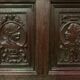 Storage cabinet has three doors Renaissance XX century style