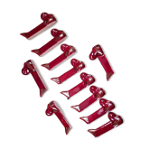 Set of 11 vintage duck knife rests – Glazed ceramic