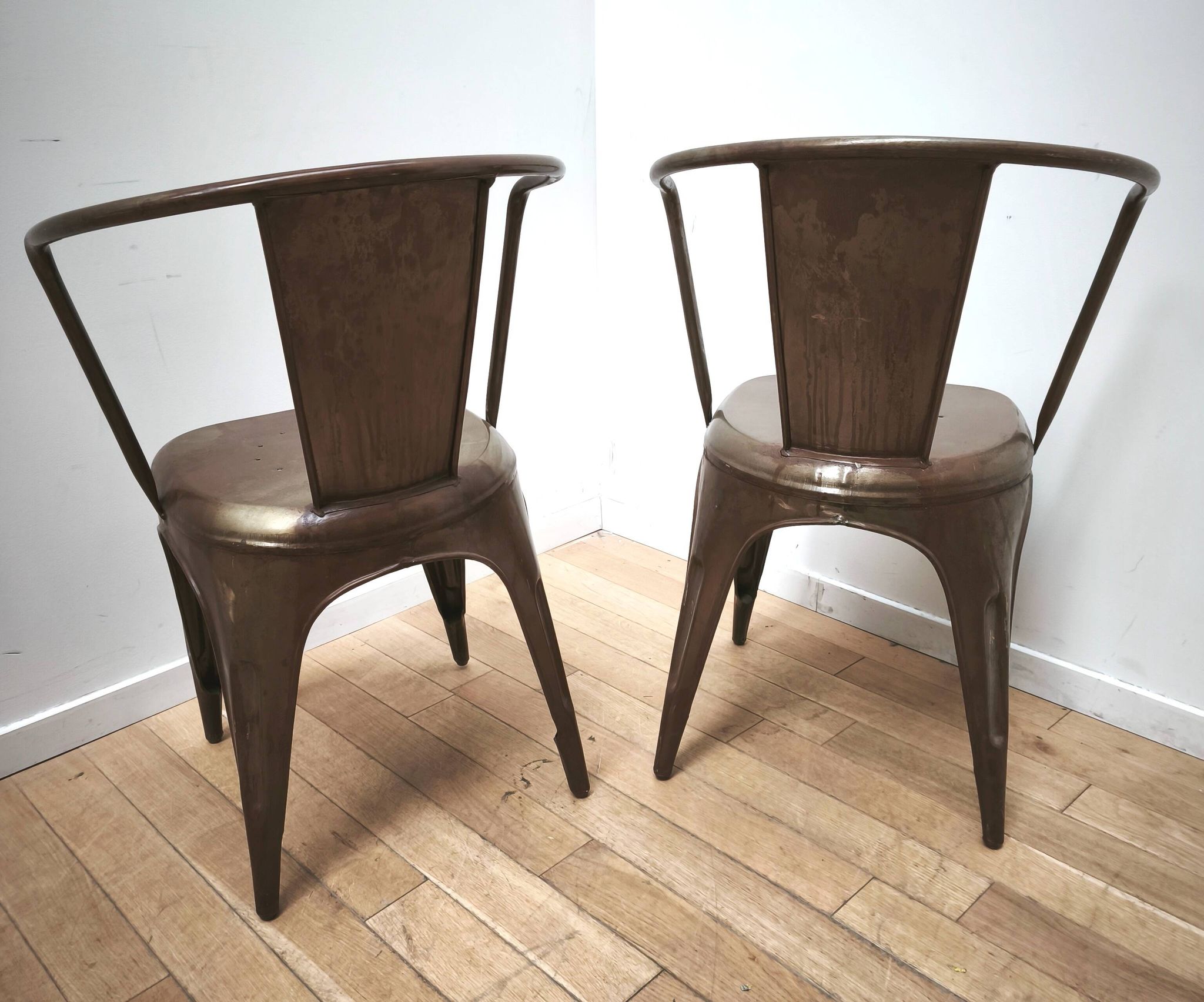 Pair of vintage bistro chairs
