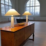 Mid-century table lamps by Carl Fagerlund for Orrefors Sweden RD, 1566