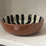 Morocco striped ceramic bowl