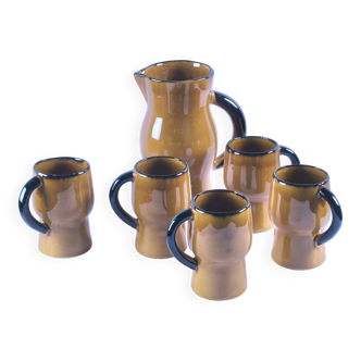 Service for orangeade or vintage beer Vallauris