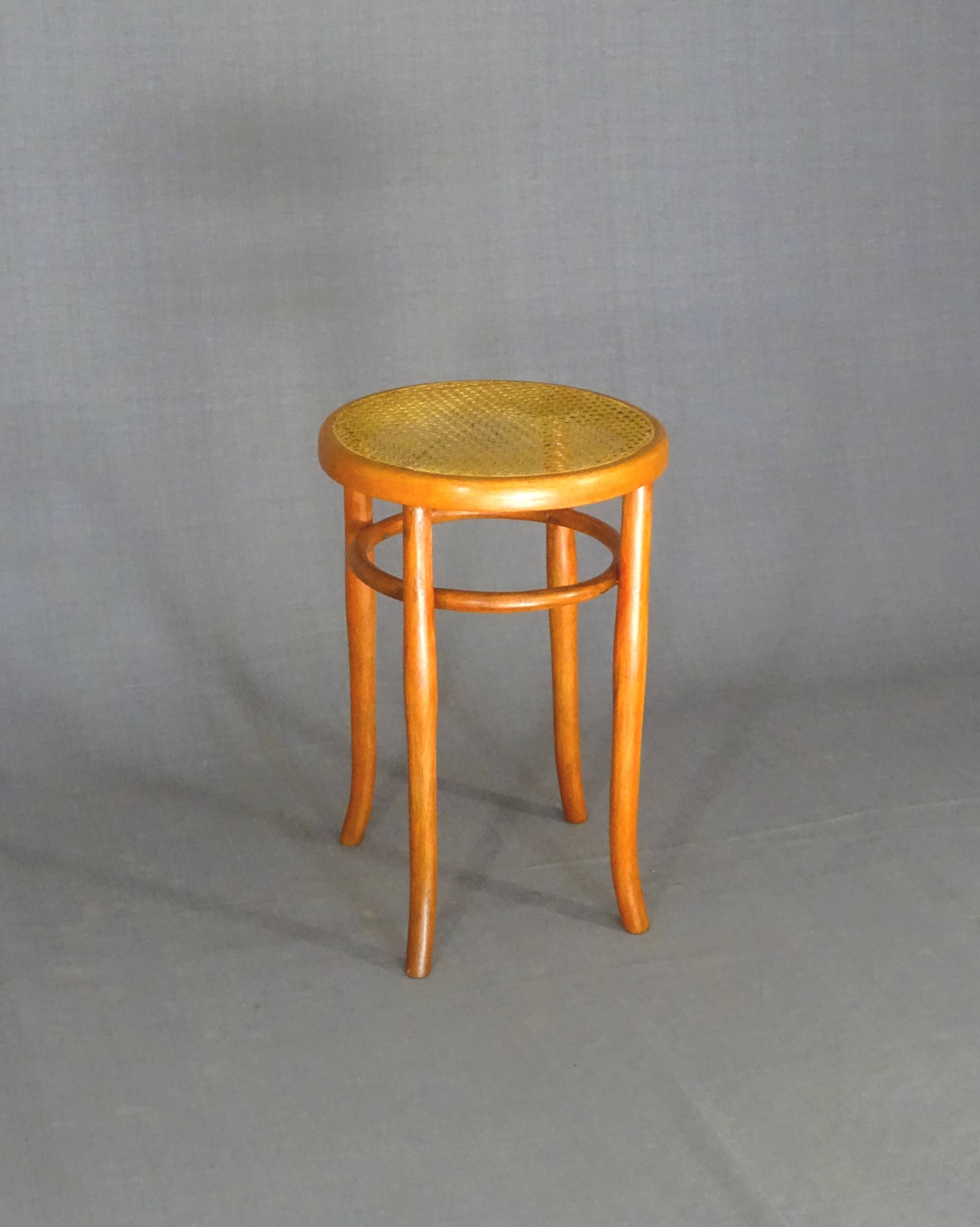 MUNDUS(thonet) piano stool circa 1910, caned