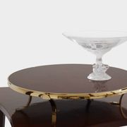 Alberto Pinto pair of wenge and brass side tables 1990