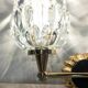Set of 4 double Art Deco wall lights in Murano glass, France circa 1930.