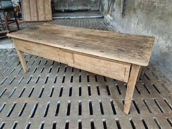 table antique en chêne 19ème siècle