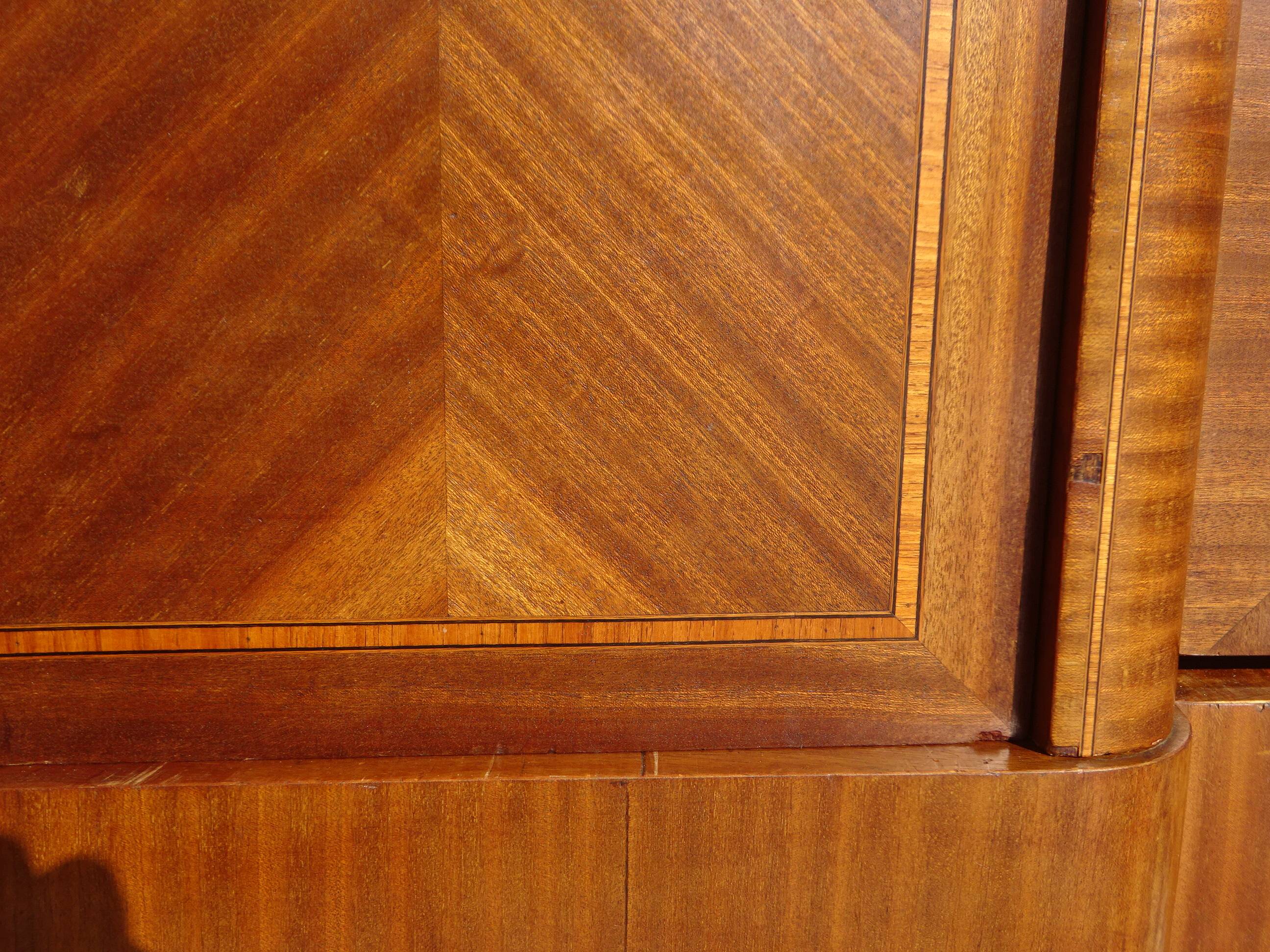 Old three-door wardrobe