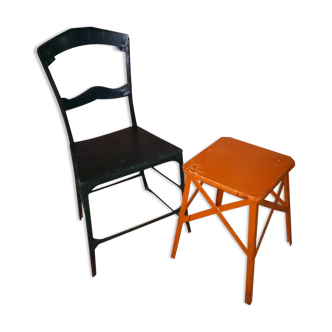 Riveted chair and stool