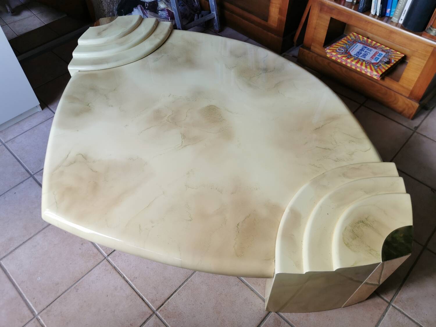 Vintage lacquered coffee table