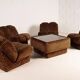 70s FLORAL PRINT MODULAR SOFA & TABLE