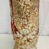 Vase in ceramic foam fat lava vallauris 60's