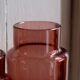 Set 5 vases in blown glass art glass ALLEX, Drôme