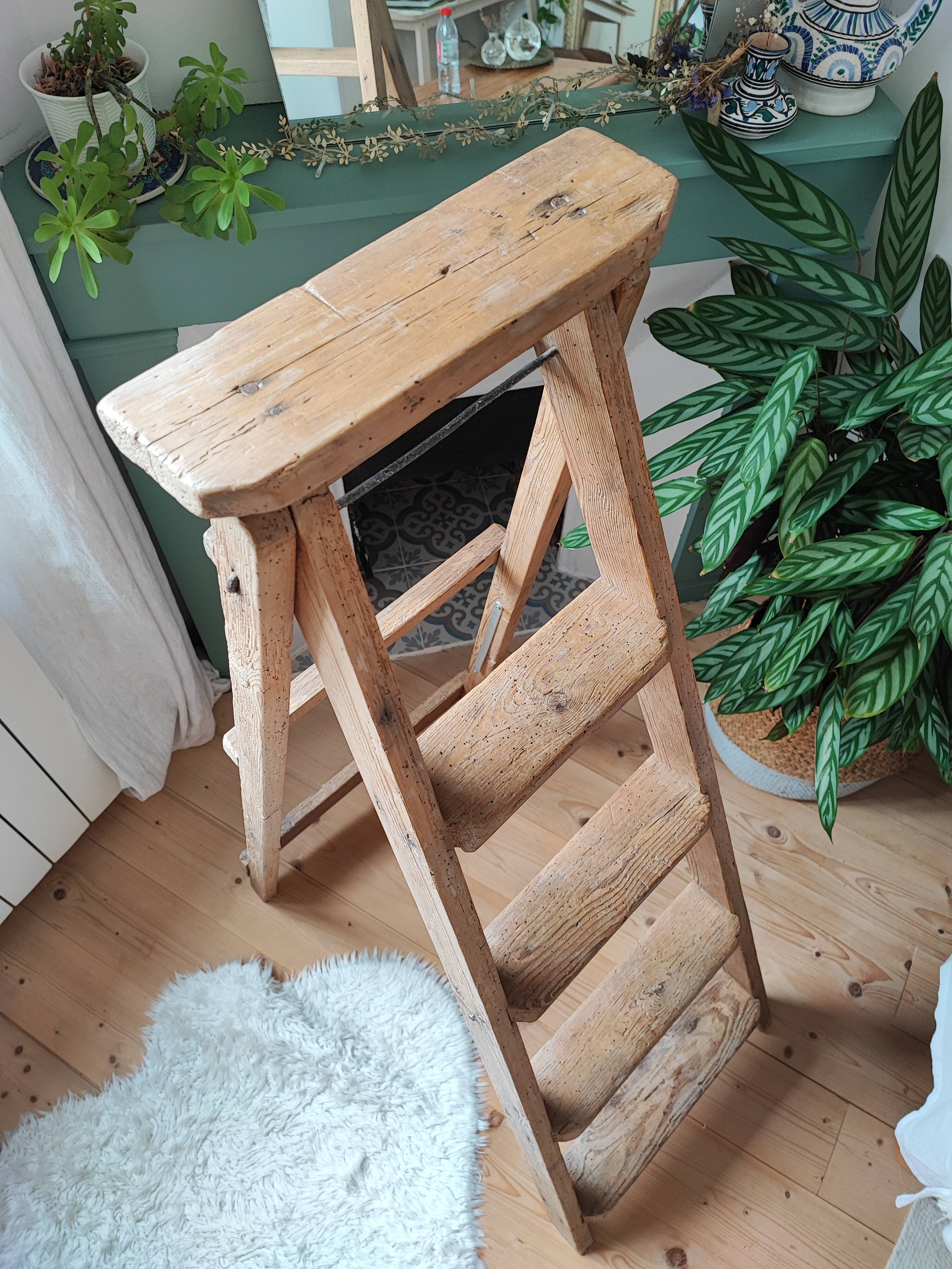 Wooden stepladder