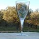 6 verres à eau en cristal taillé jambe à facettes baccarat ou saint louis