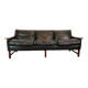 Vintage Scandinavian leather sofa