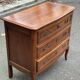 Vintage solid oak Louis XV commode from the 19th century.