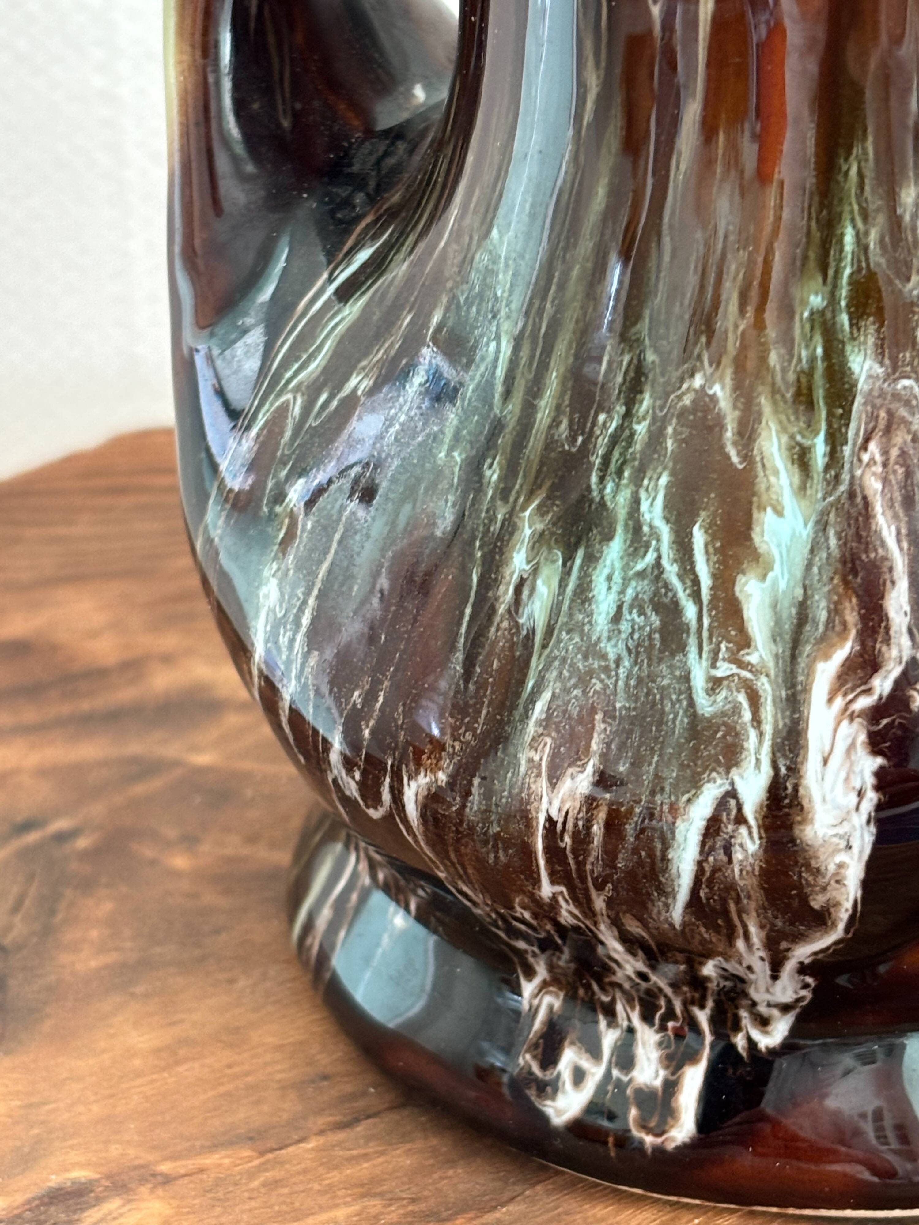 Vallauris vase in glazed ceramic