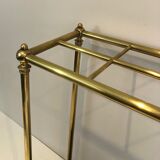Rectangular umbrella holder in brass and cast iron. french work. around 1900